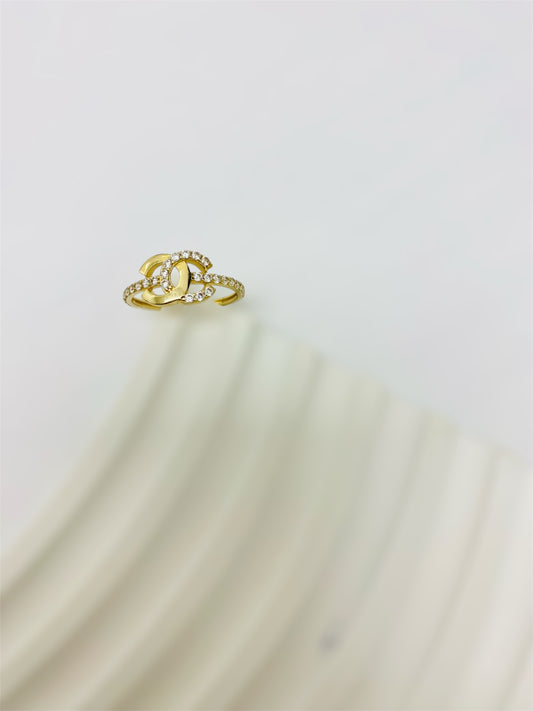 Anillo cc de 14 k