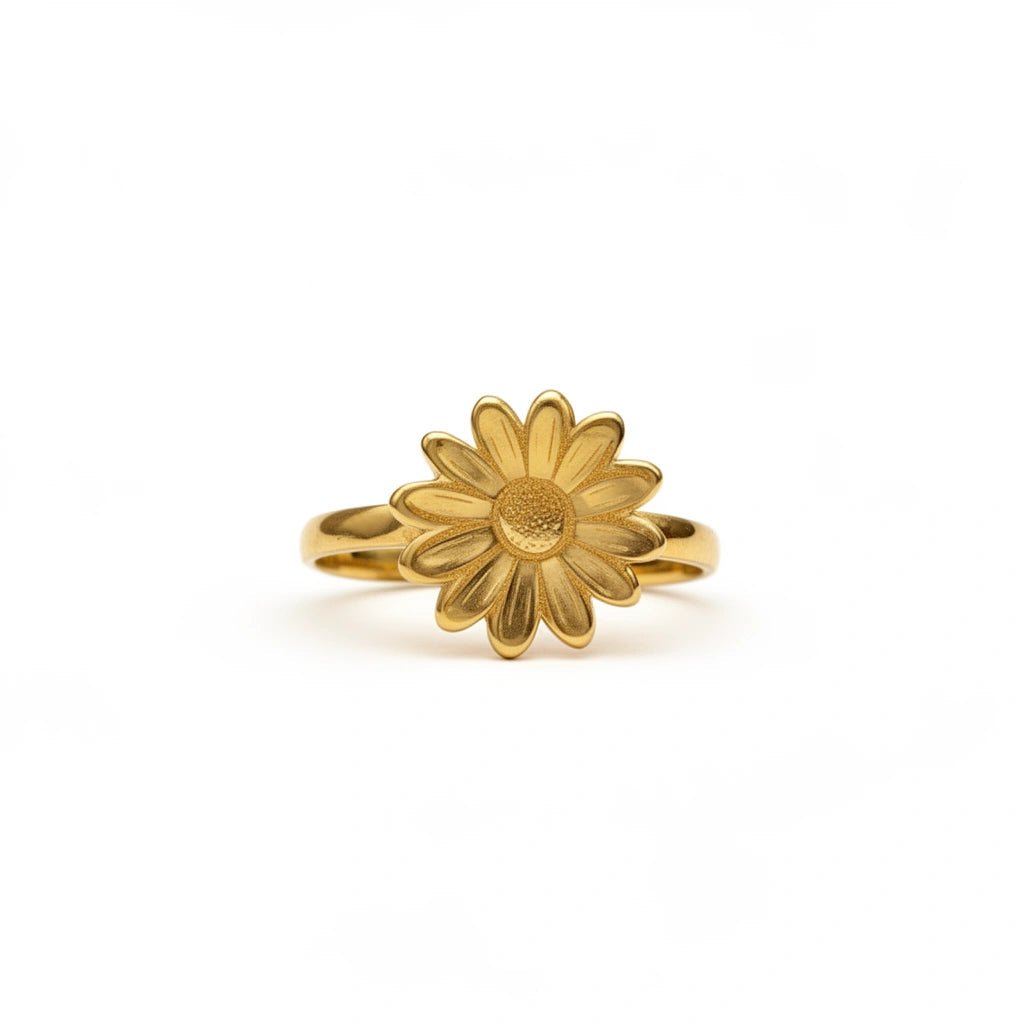 Anillo de Girasol 14K