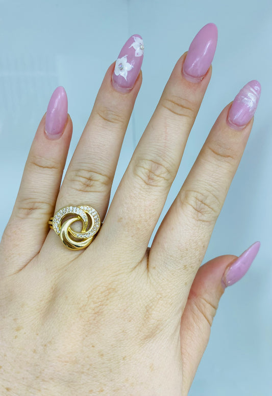 Anillo nudo 14k