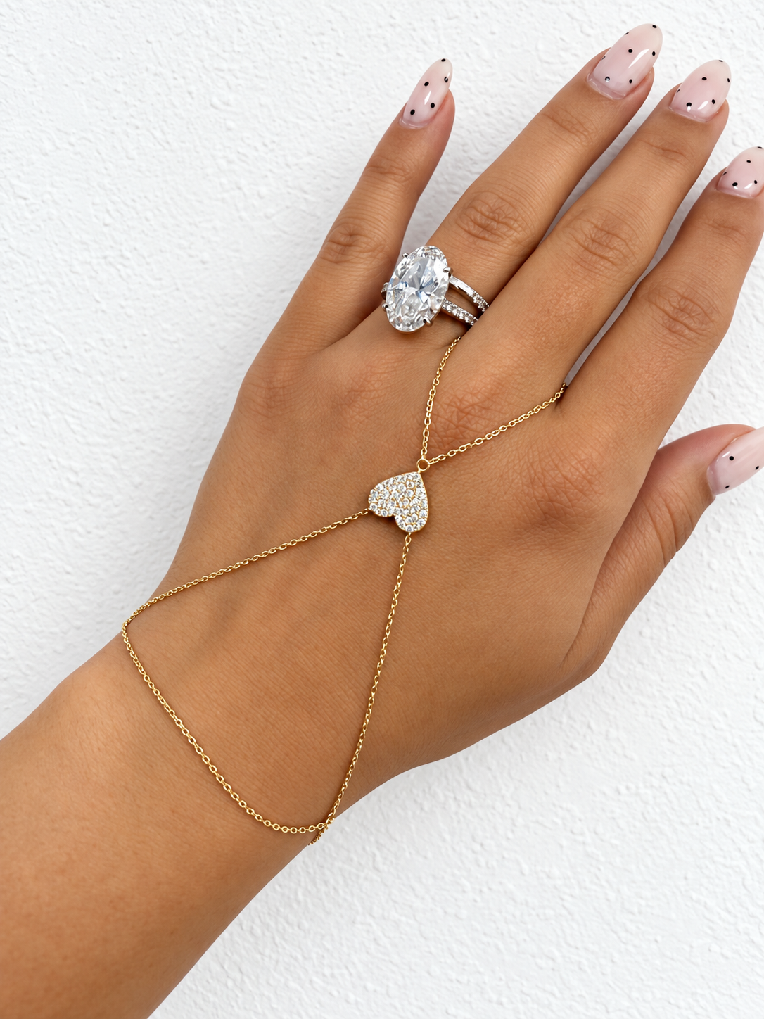 Pulsera Clon de corazón 10k