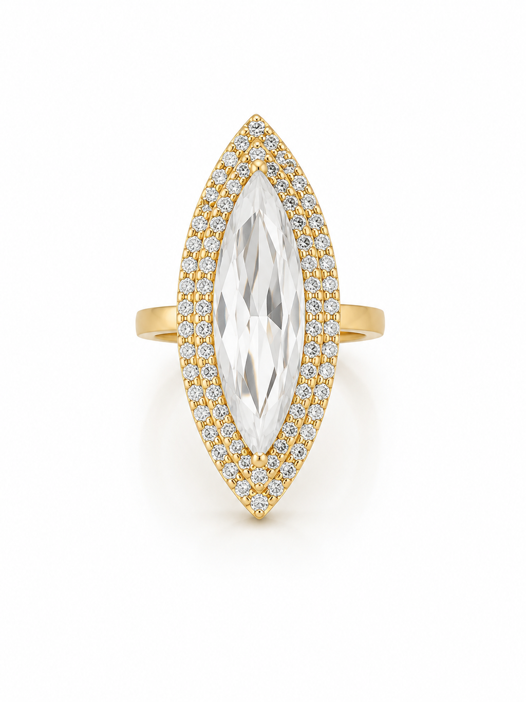 Anillo Almendrado 14k