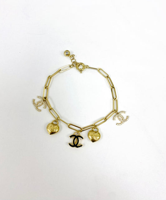 Pulsera de colgantes cc 14K