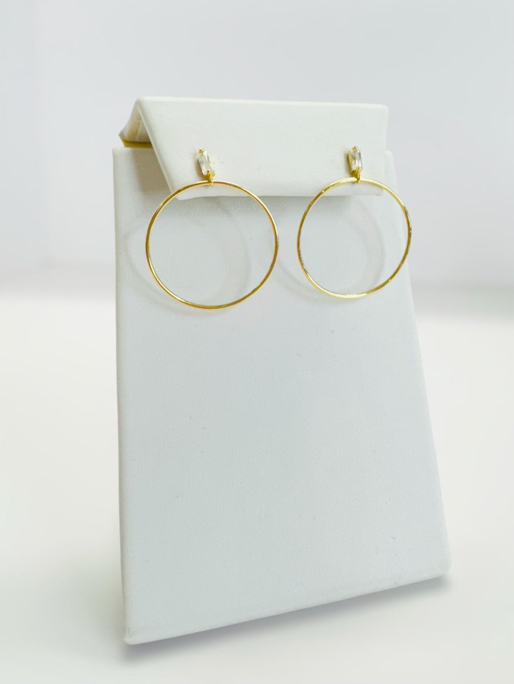 Aretes de argollas 14k