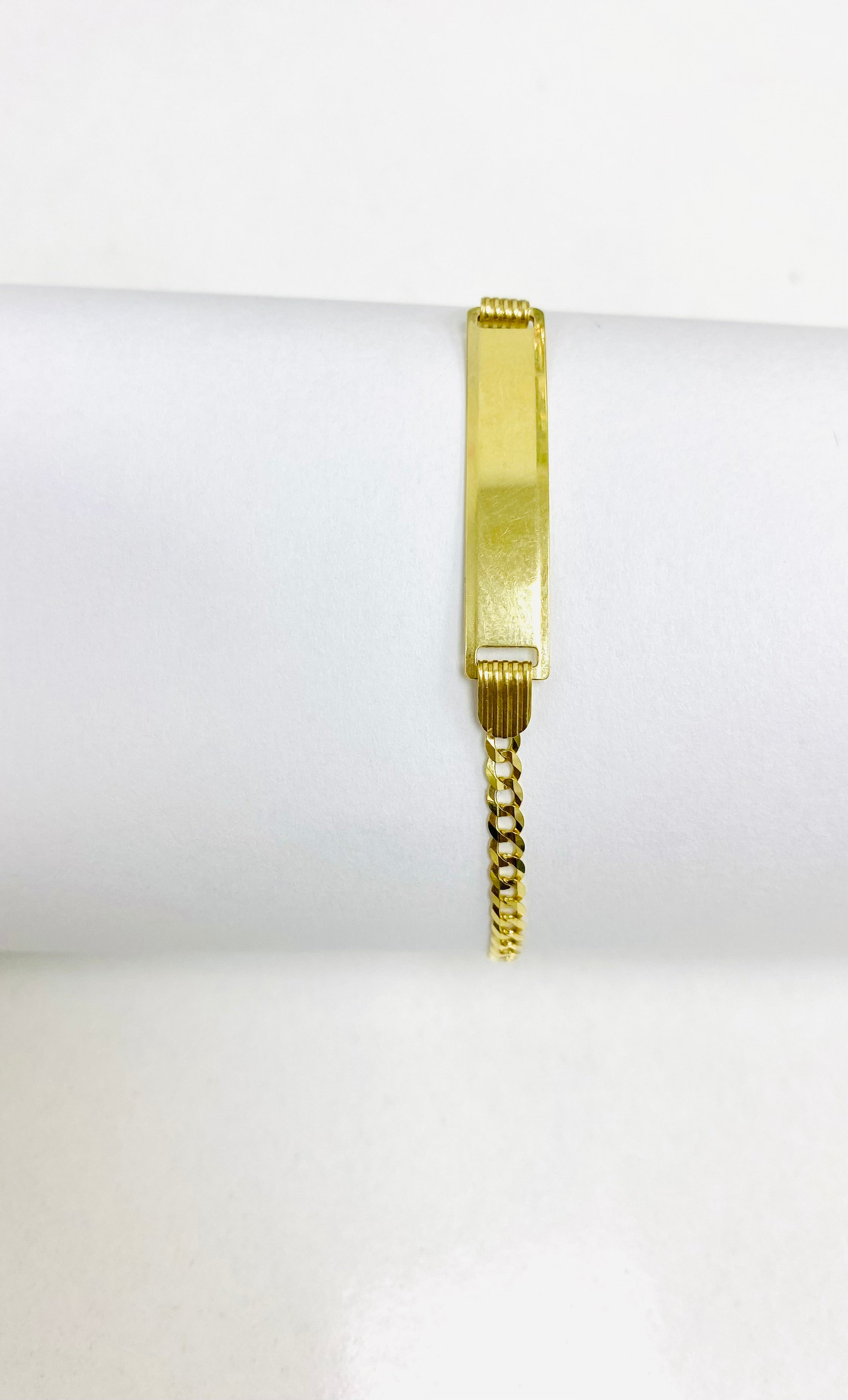 Pulsera de placa 14 k