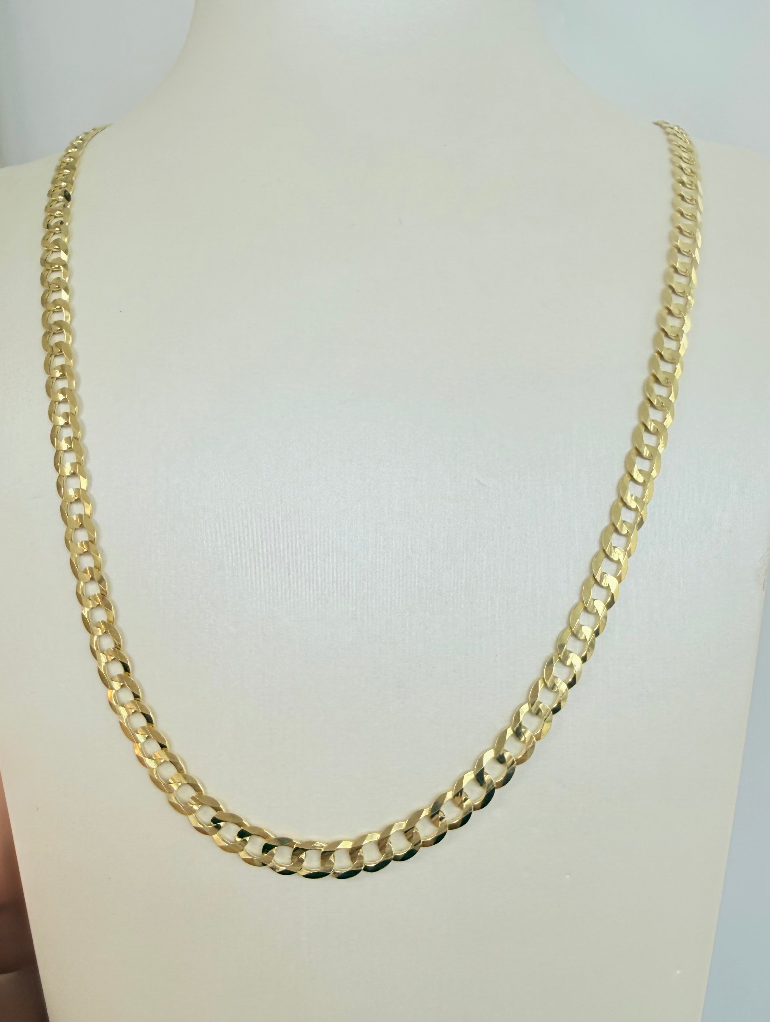 Cadena corte brillo 10k 4.5mm