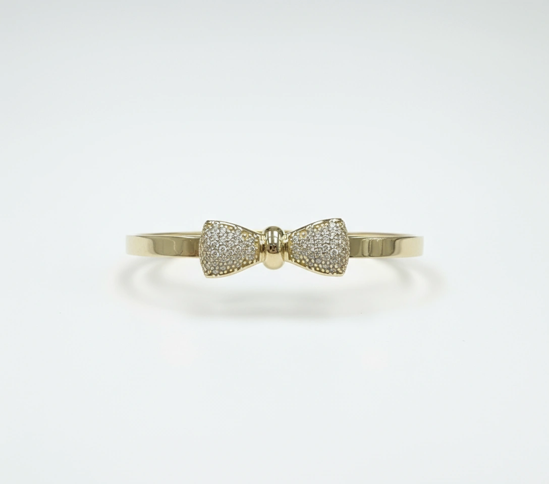 Pulsera rígida con lazo 10k - 2