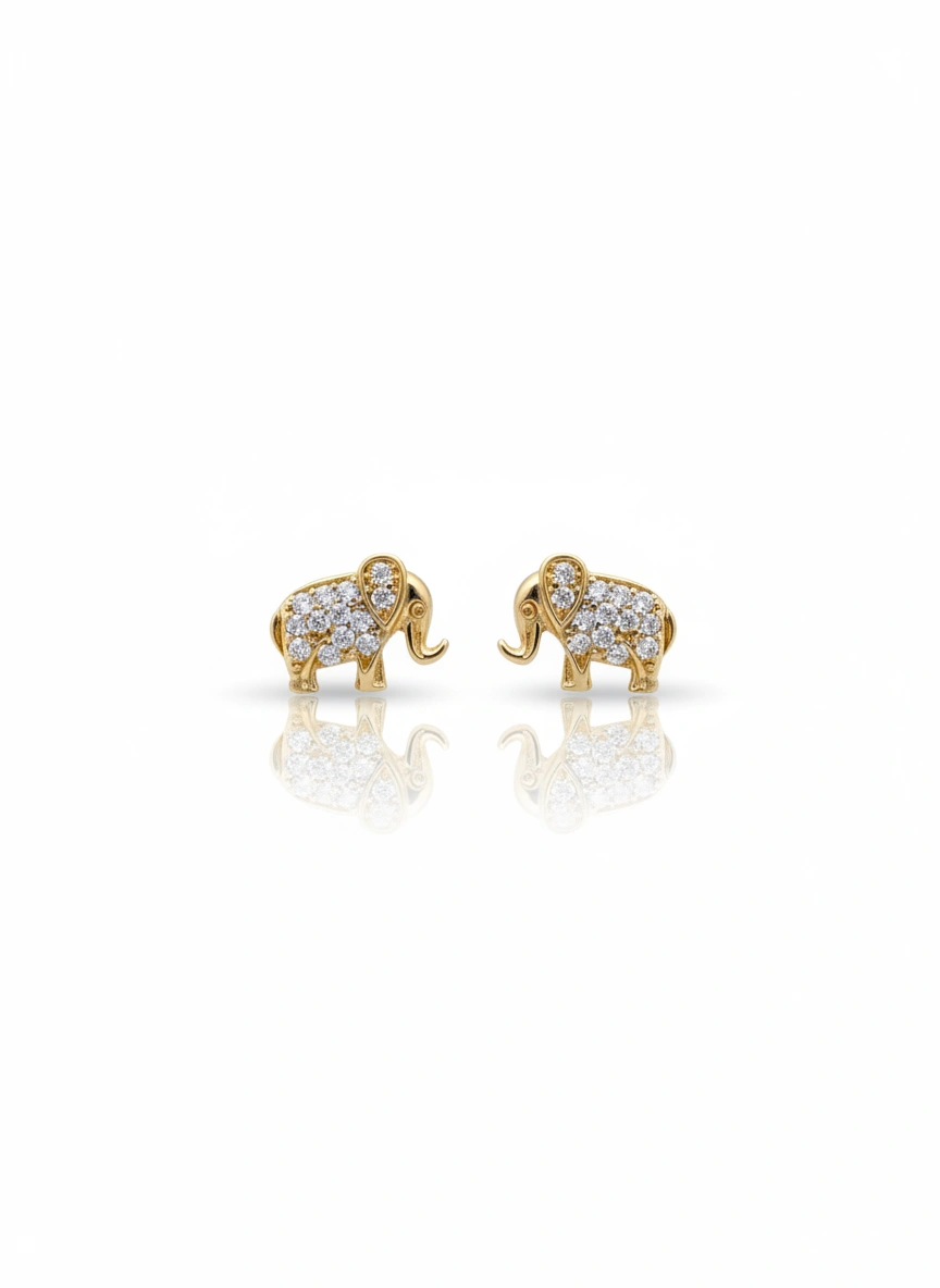 Aretes de elefante  14k