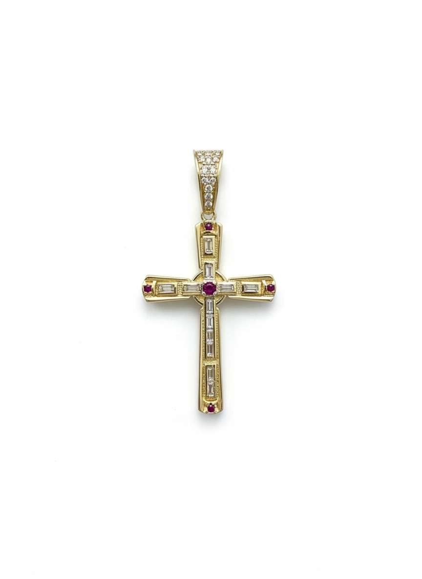 Dije de cruz 14k