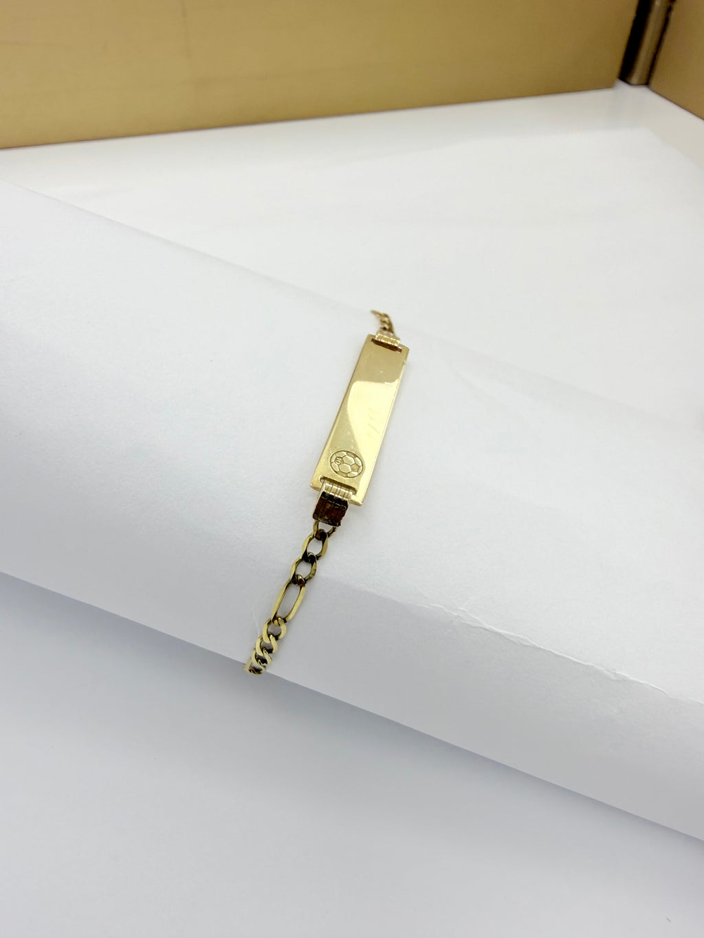 Pulsera para niño con placa 10k