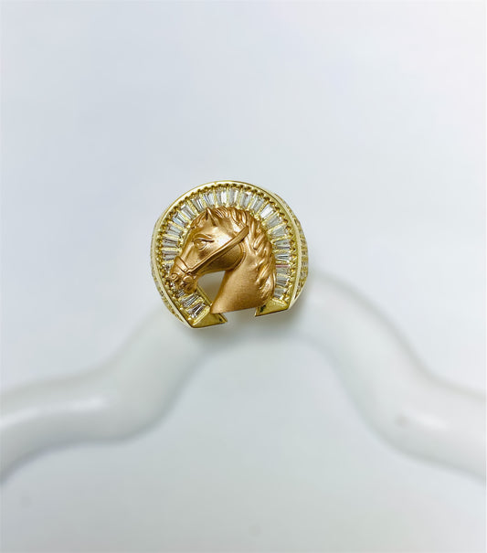 Anillo de caballo 14K