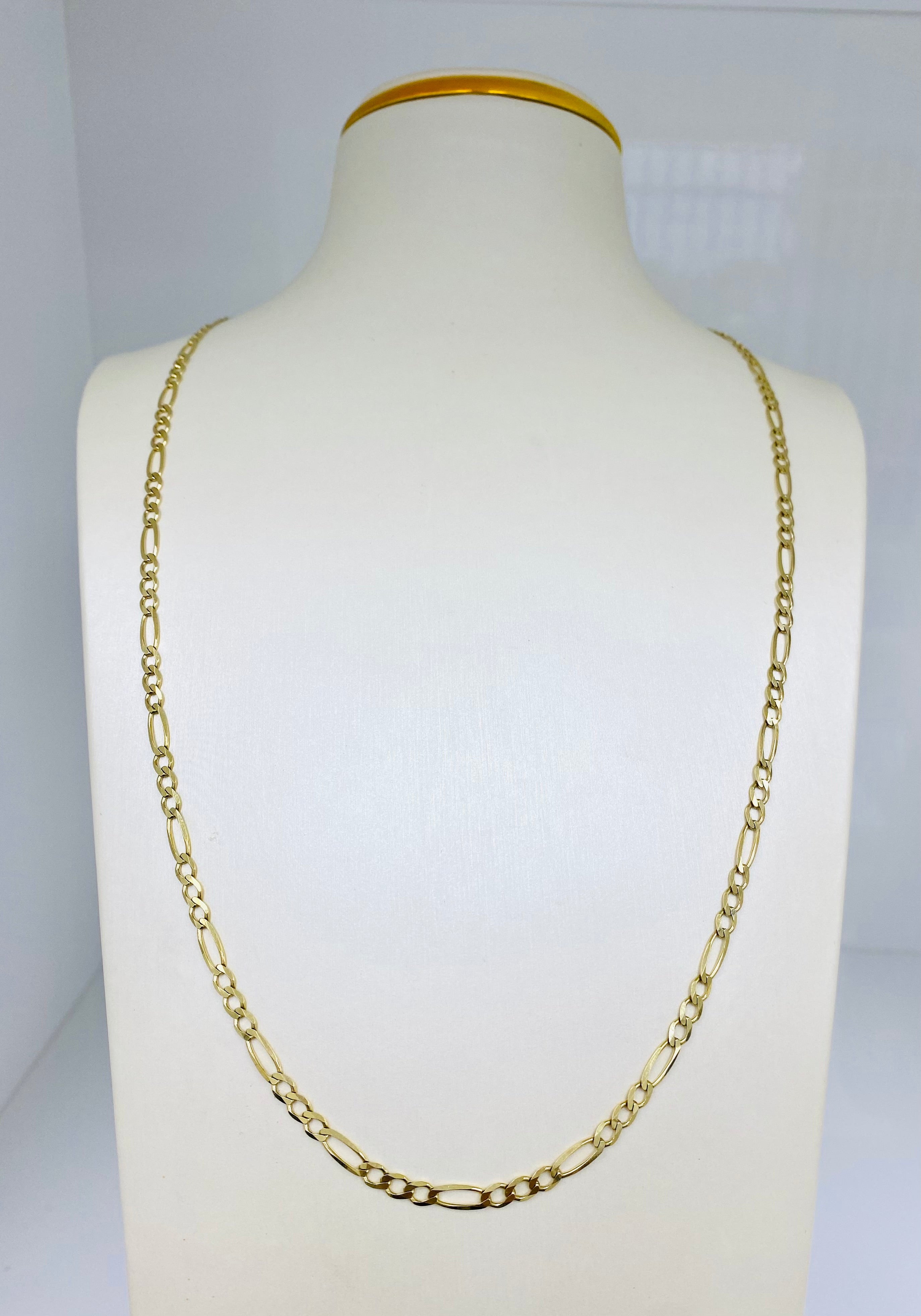 Cadena fígaro 10 k sólida