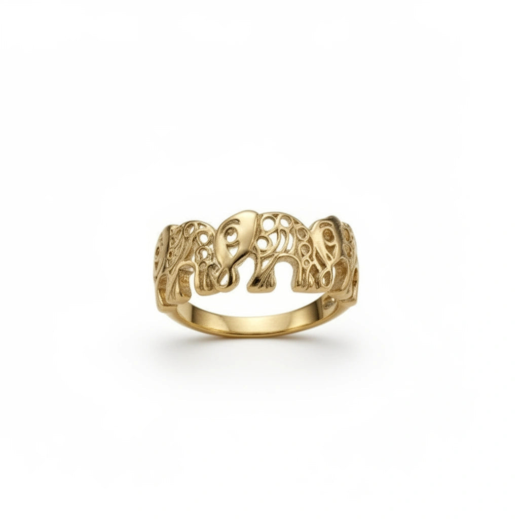 Anillo elefante 10k