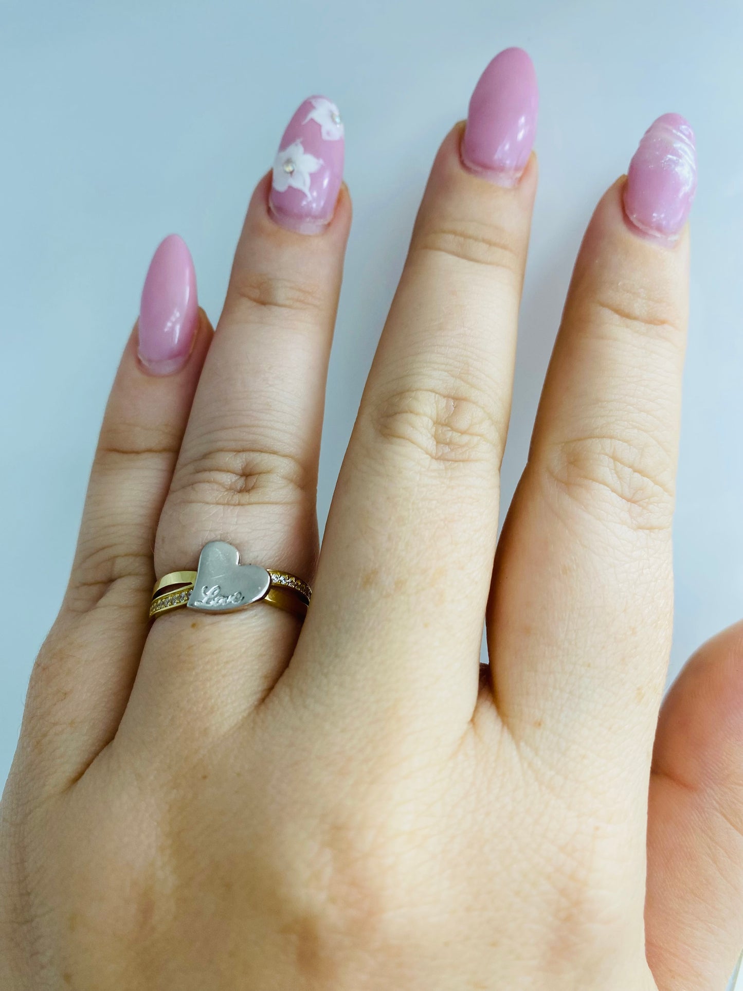 Anillo corazón 14k