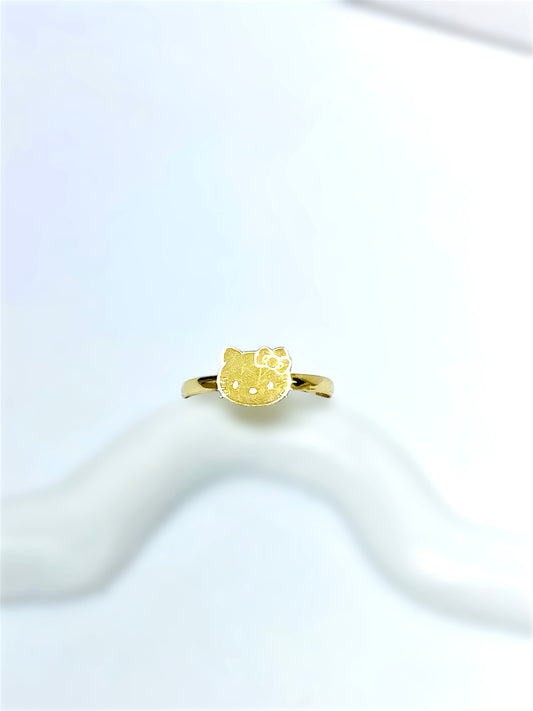 Anillo hello kitty 14K