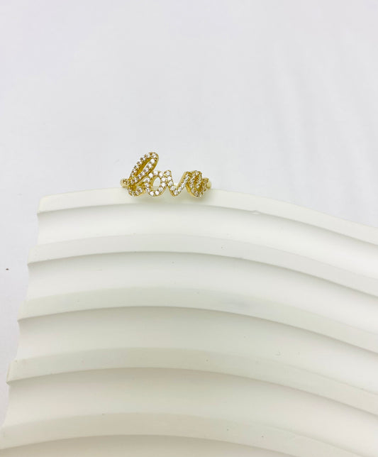 Anillo love 14 k