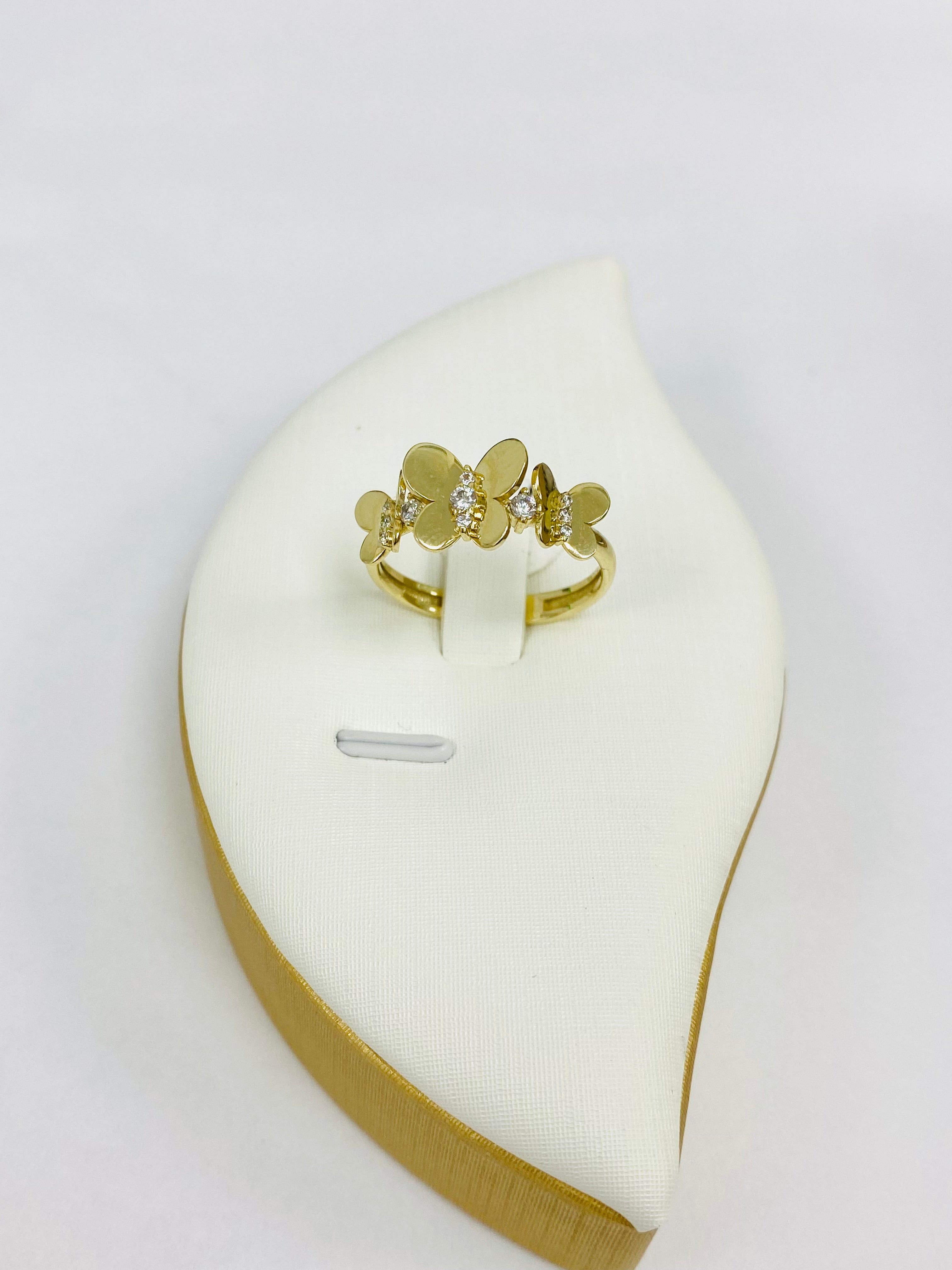 Butterfly ring 10K