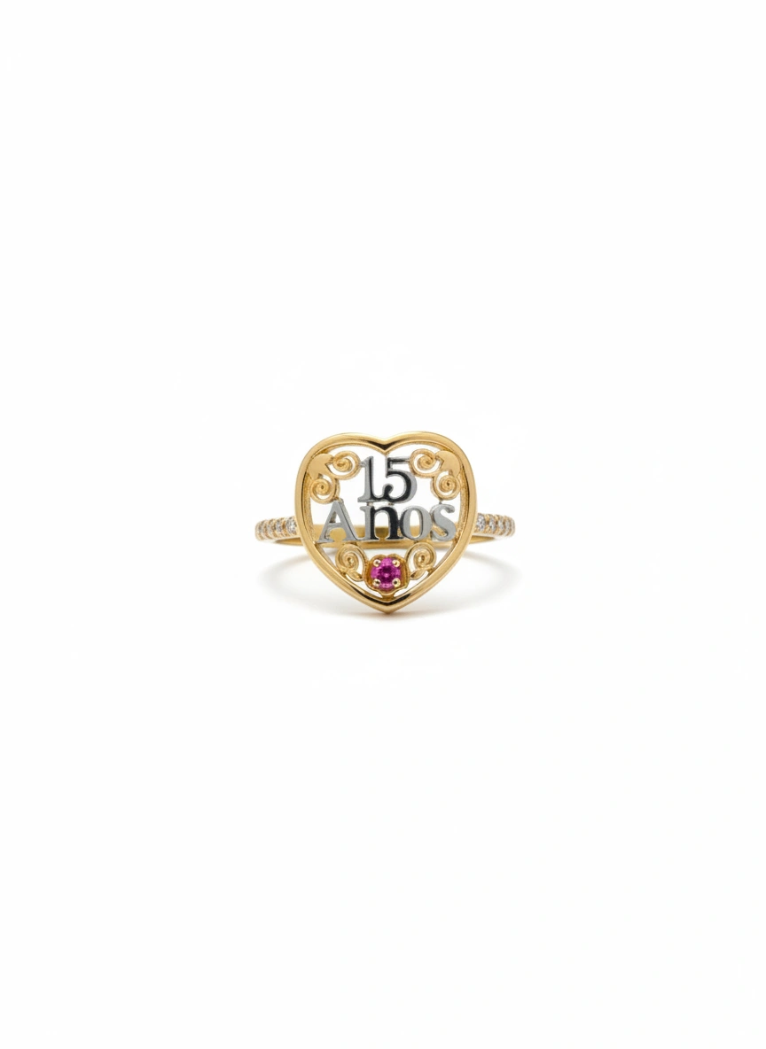 Anillo de15 años 14K