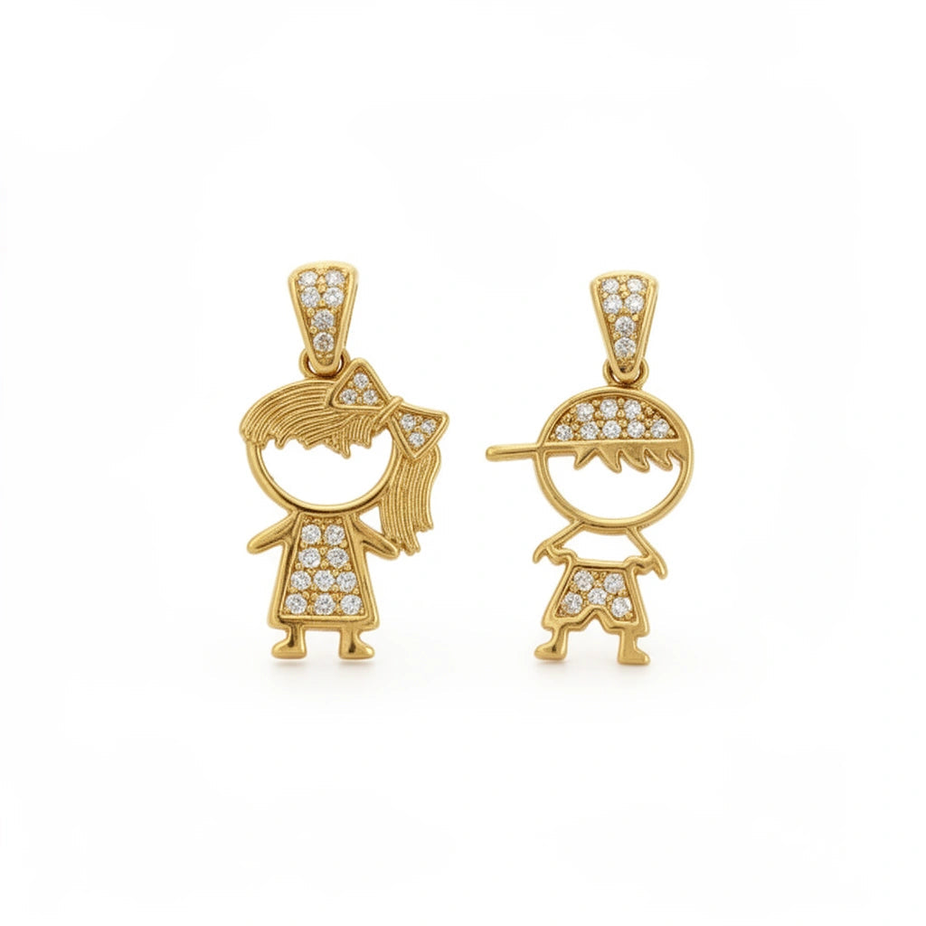 Dije niño y niña 10k - Niña