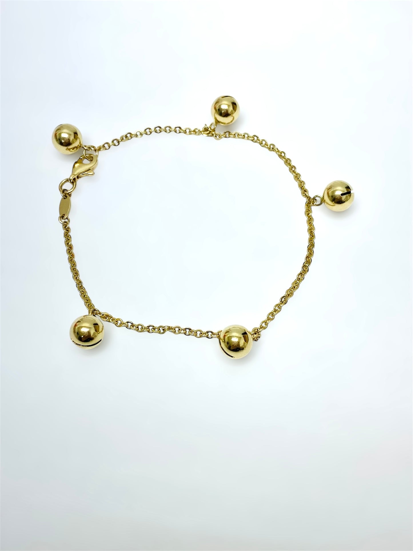 Pulsera de bolas 14K