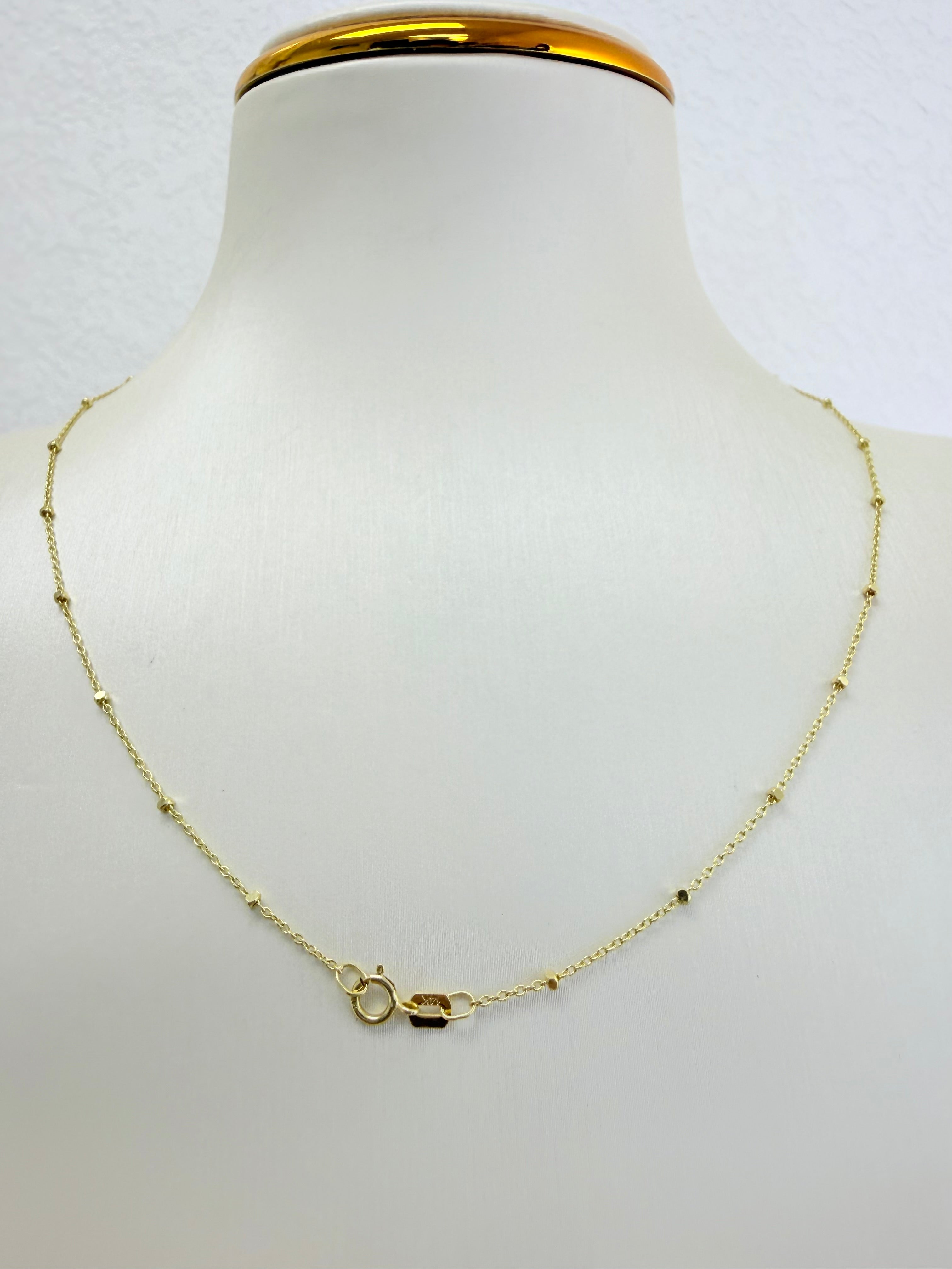 Cadena Boston con Balines 14k
