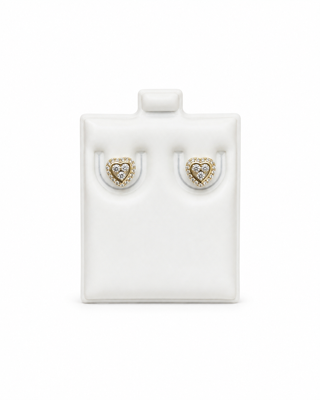 Aretes Corazón pequeños 10k