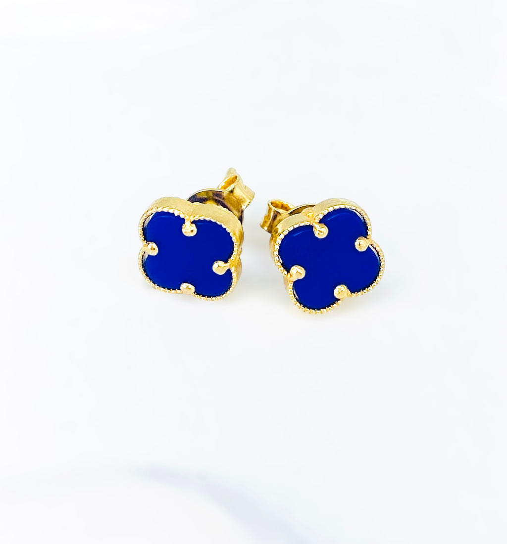 Aretes clover 14k