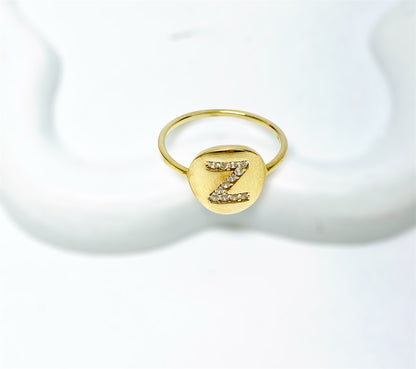 Anillo de inicial 14K