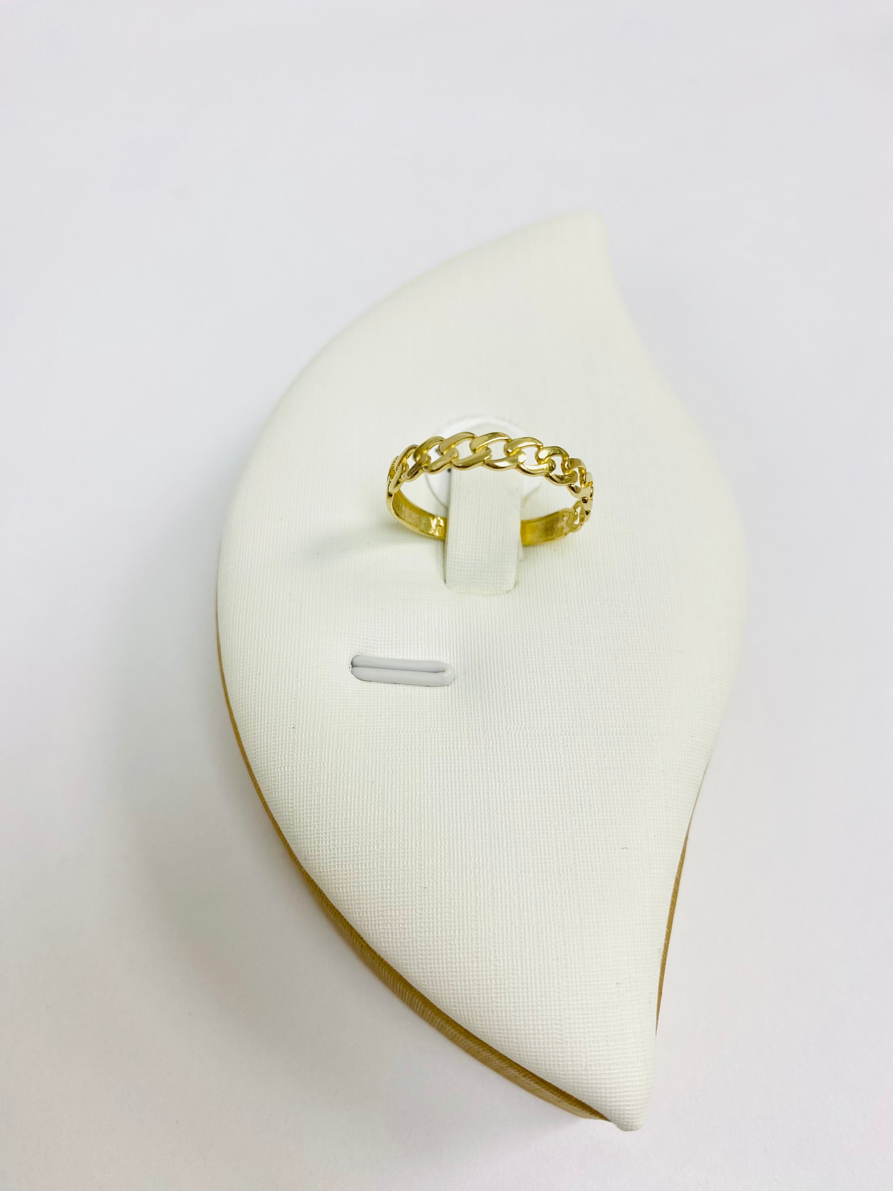 10K chain style ring