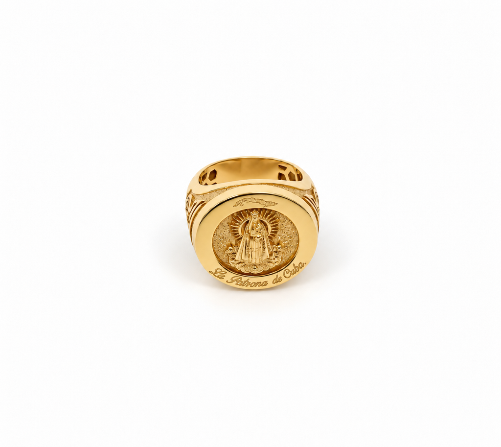 Anillo Virgen Caridad 10k