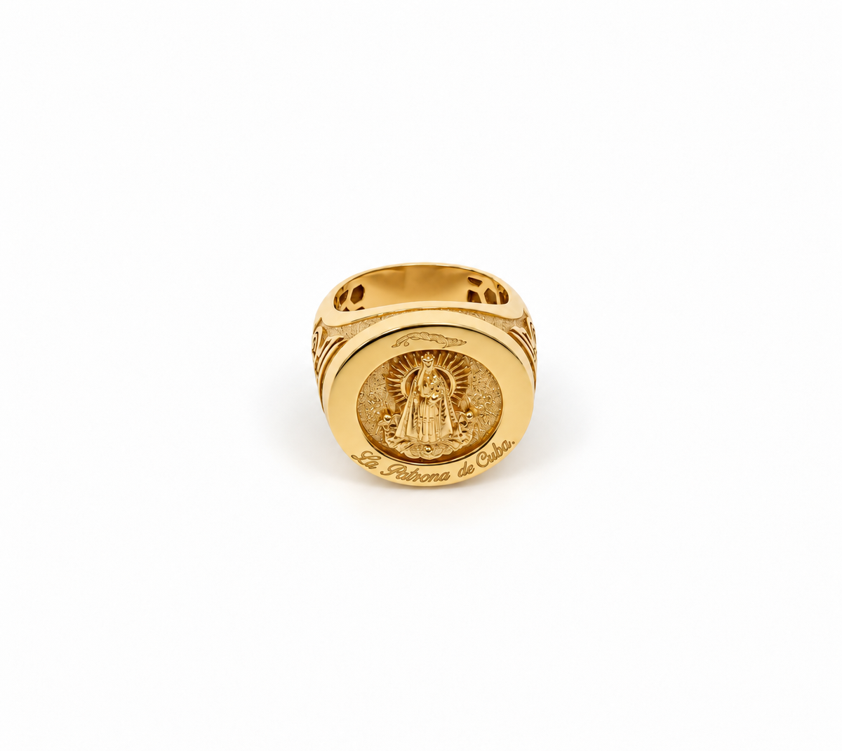 Anillo Virgen Caridad 10k