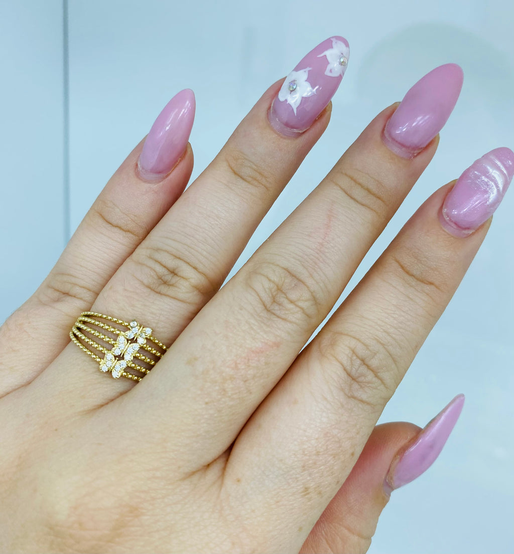 Anillo mariposas 10k