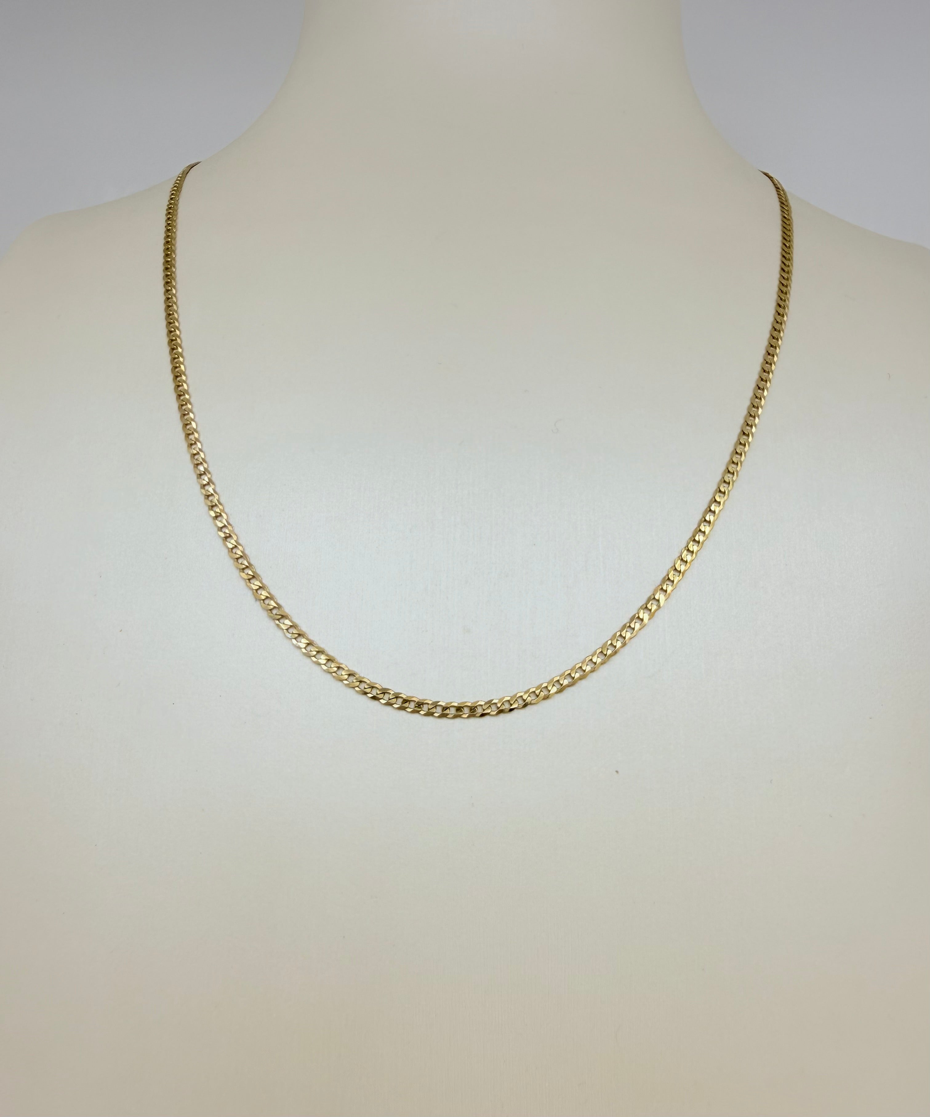 Cadena corte brillo 2mm 10k