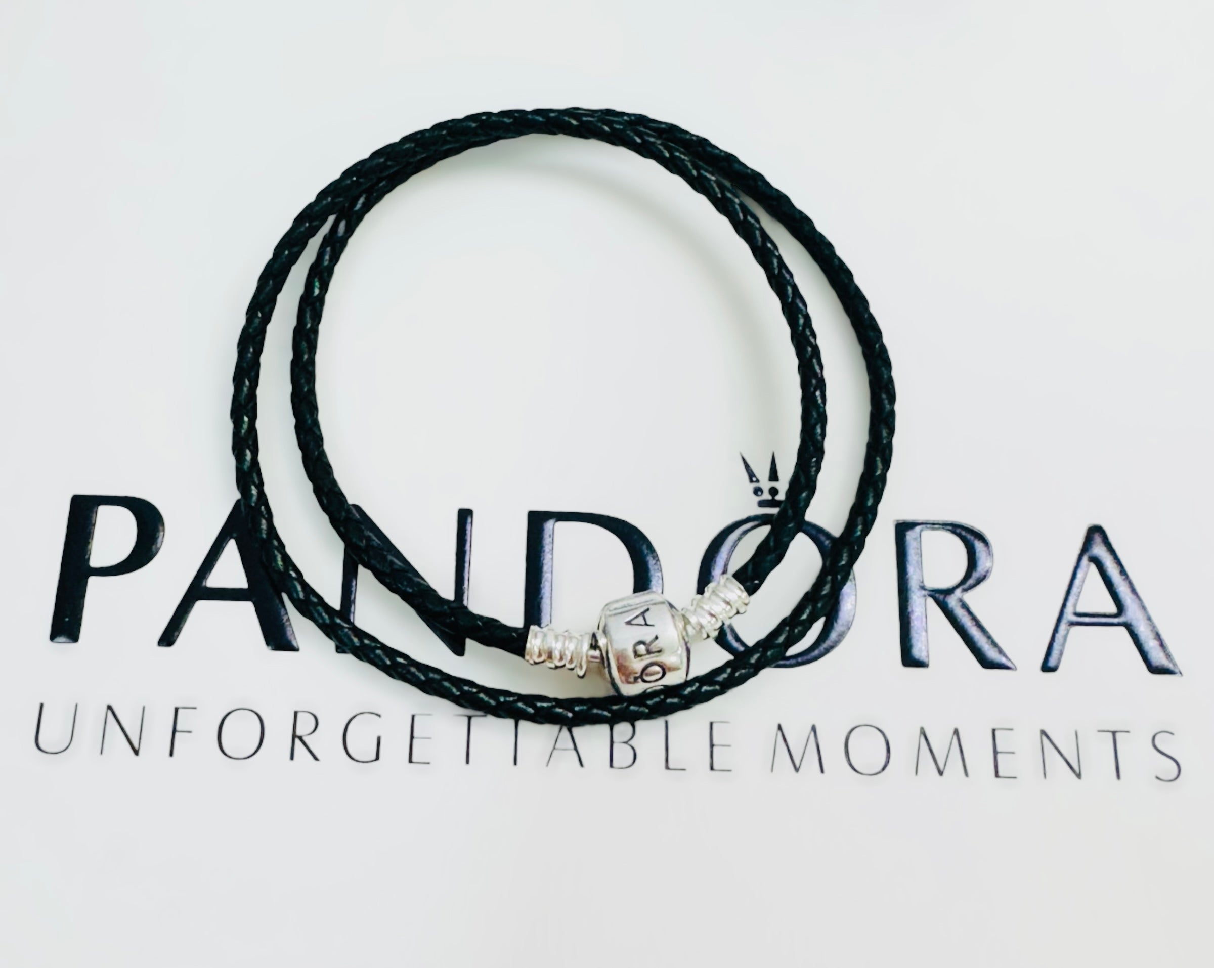 Pulsera cuero oscuro Plata Ale S925