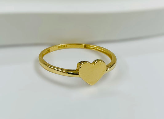 Anillo corazón 14k