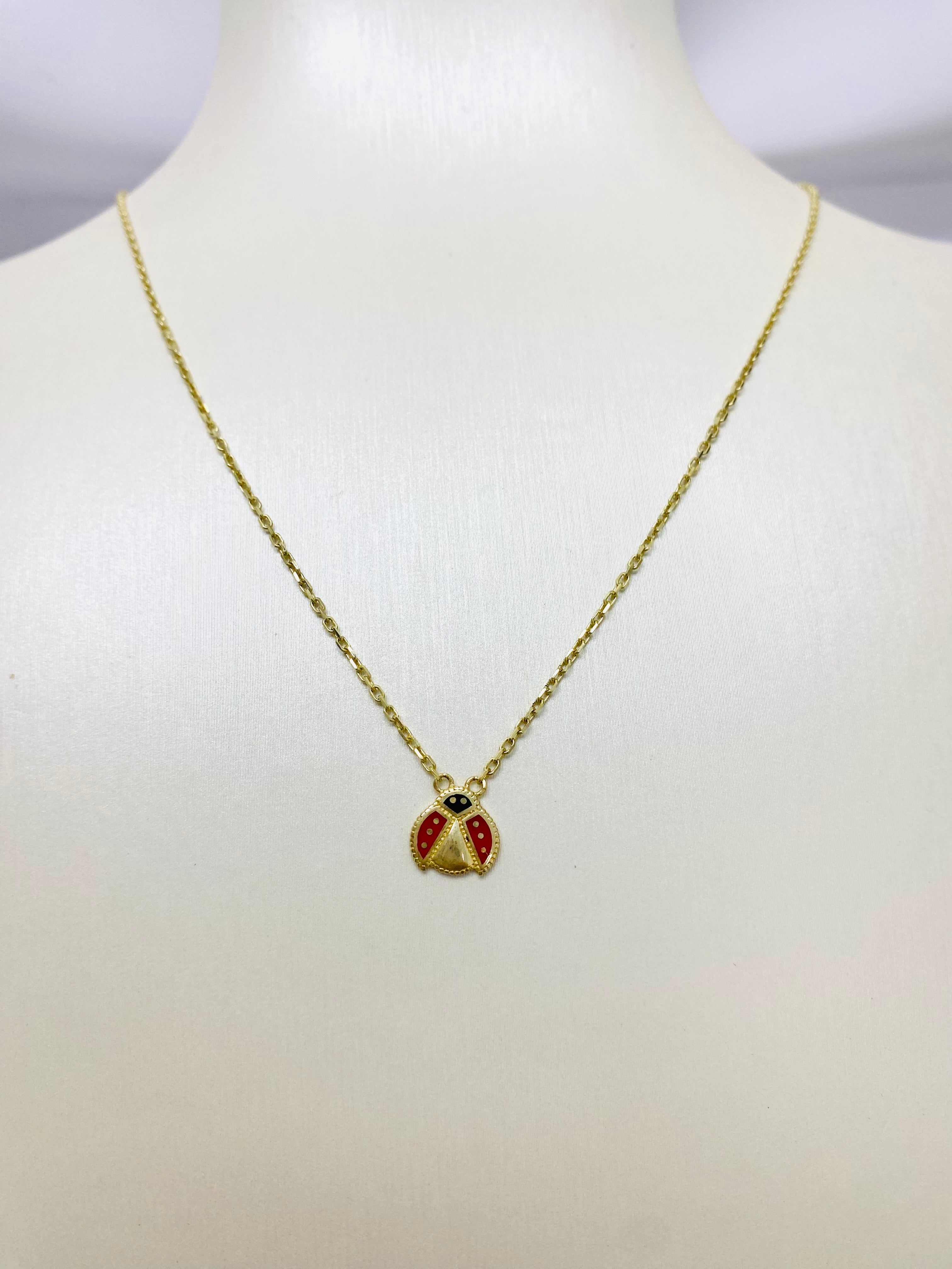 Cadena de mariquita mediana 10K