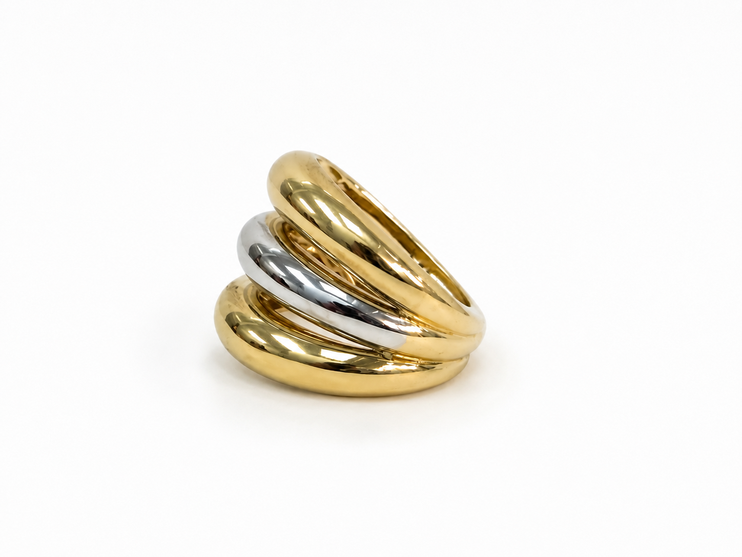 Anillo dos Oro 10k