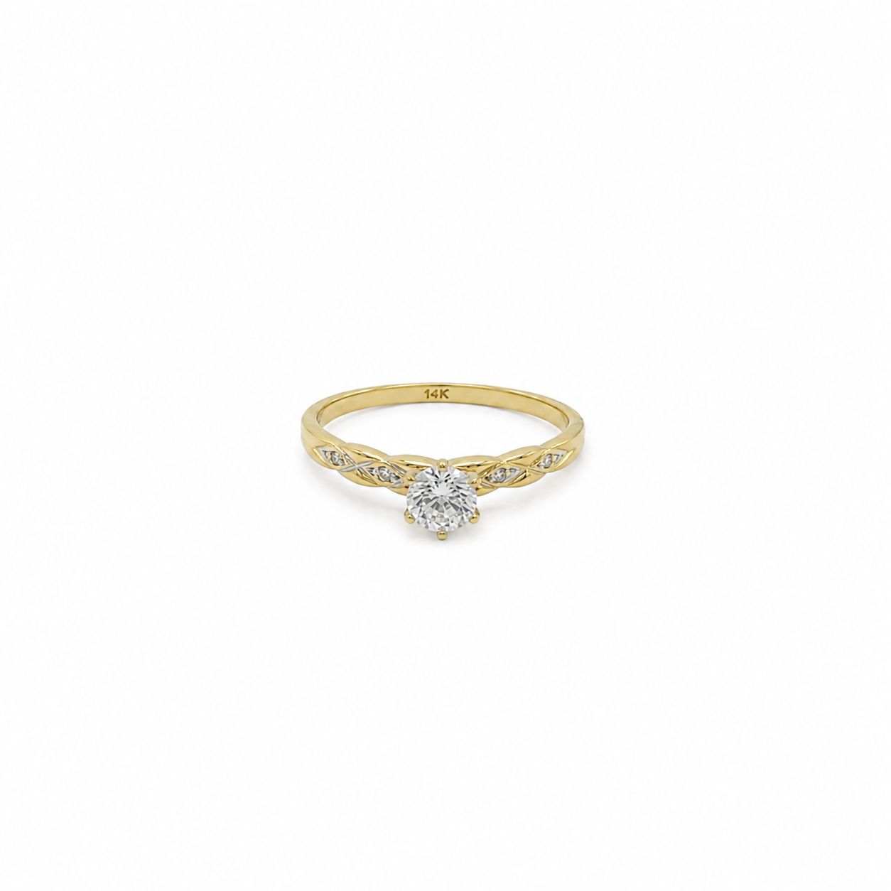 Anillo compromiso 14k