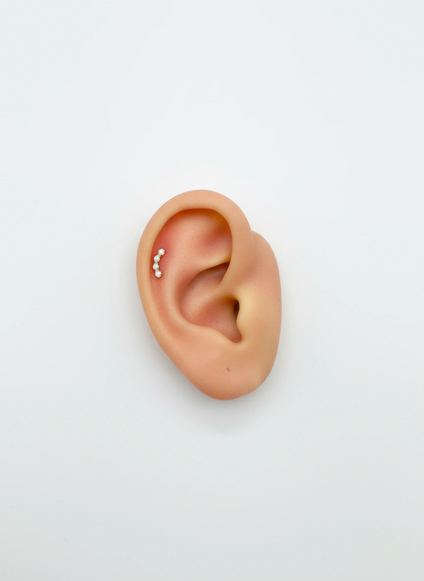 Piercing  ópalo 14k