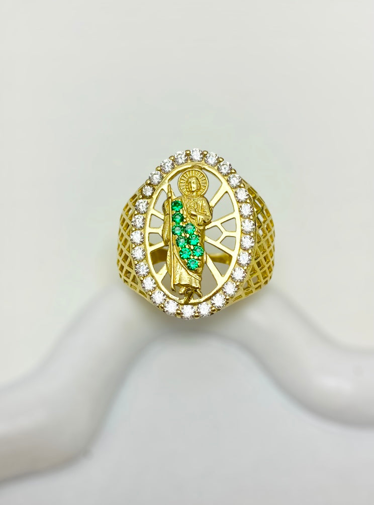 Anillo hombre San Judas 10K