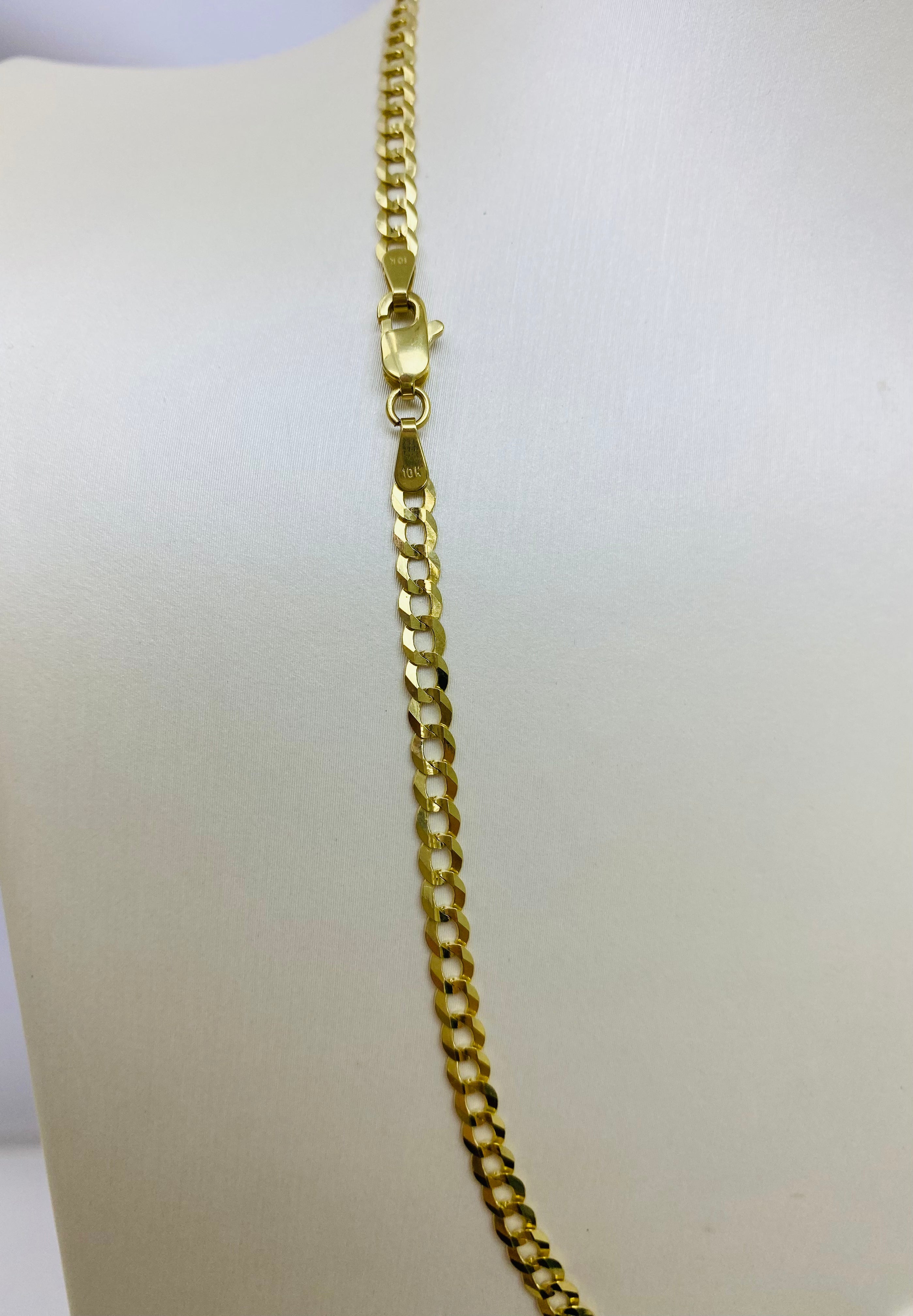 Cadena corte brillo 10k 3.5mm - 18