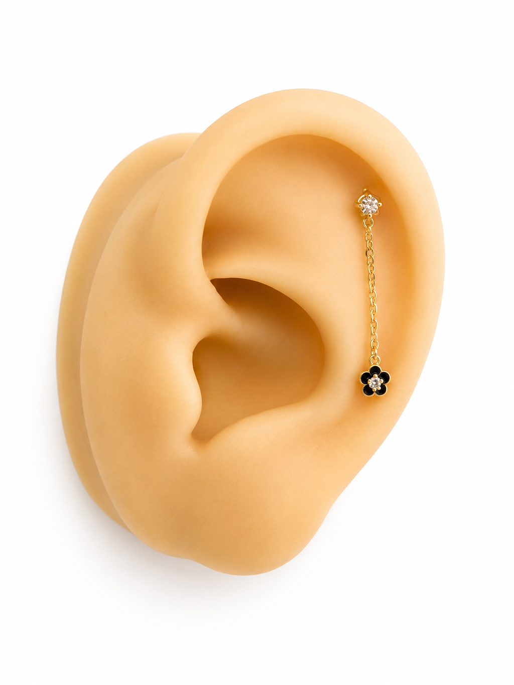 Piercing/Arete de cartílago 14k