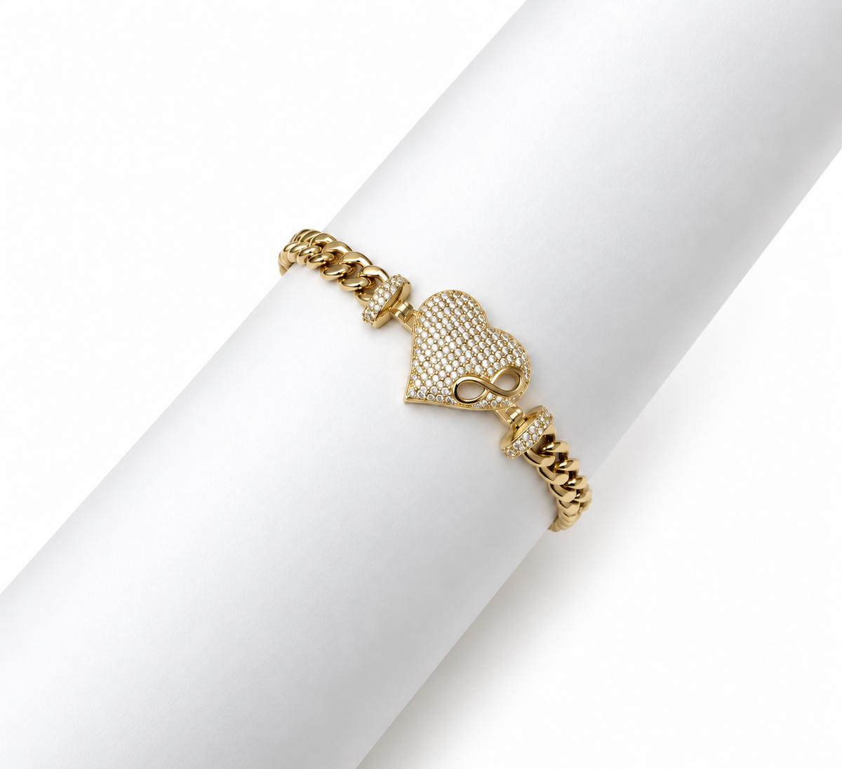 Pulsera de Corazón 10k
