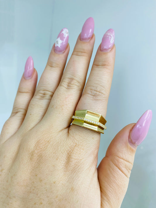 Anillo buchón 10k