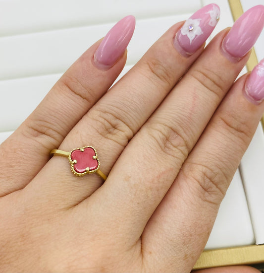 Anillo clover 10k