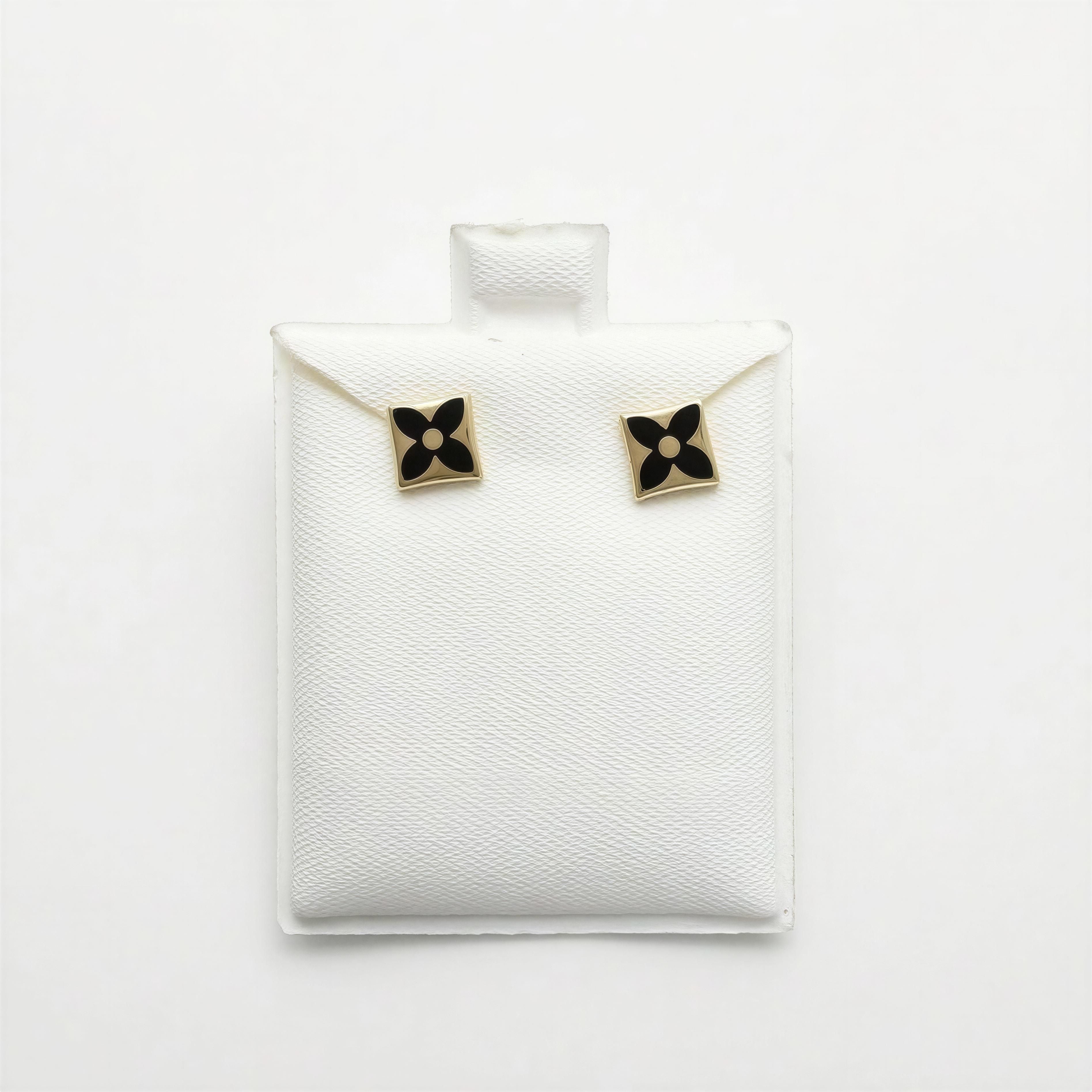 Aretes cuadrados Pequeños 14k