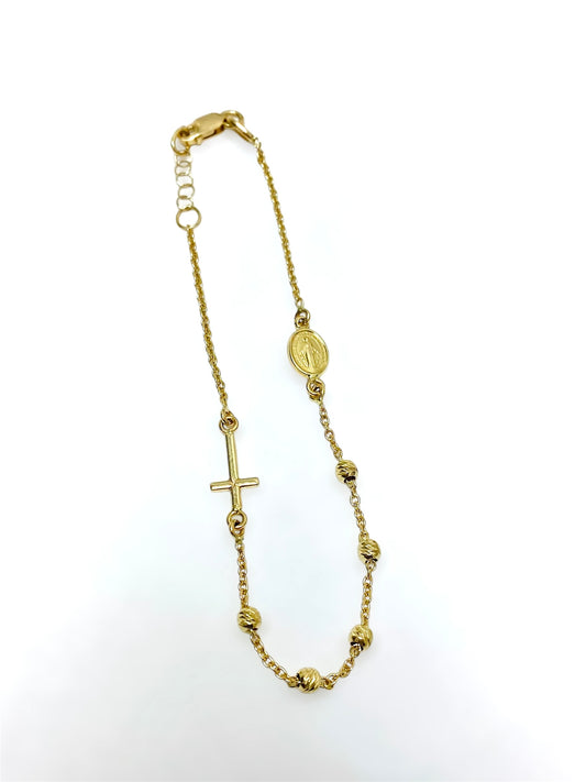 Pulsera de Virgen 14K