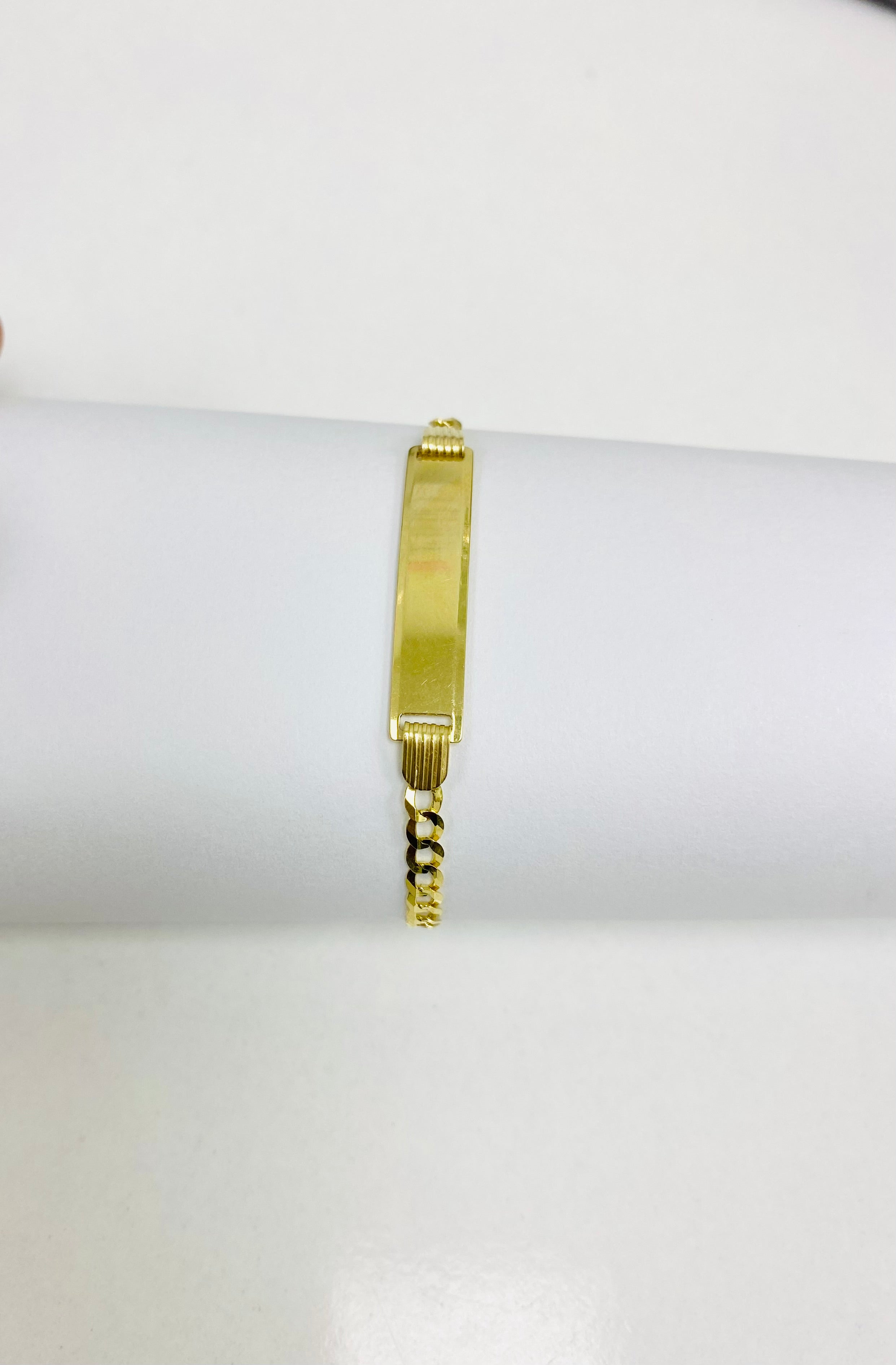 Pulsera de placa 14 k