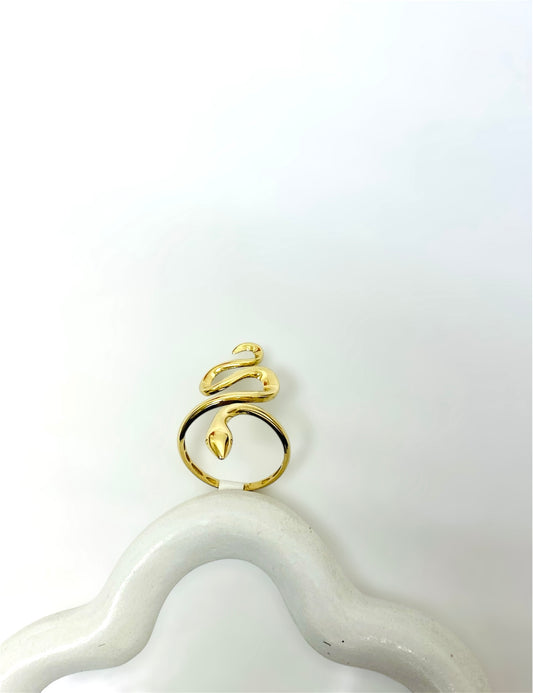 Anillo de serpiente 14K