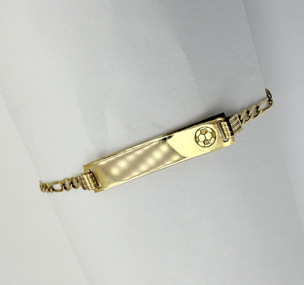 Pulsera para niño con placa 10k
