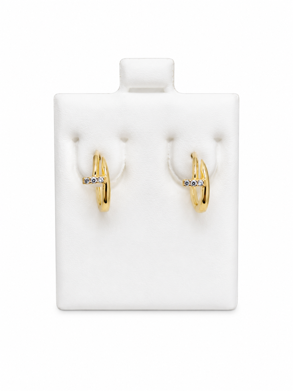 Argollas clavo 14k